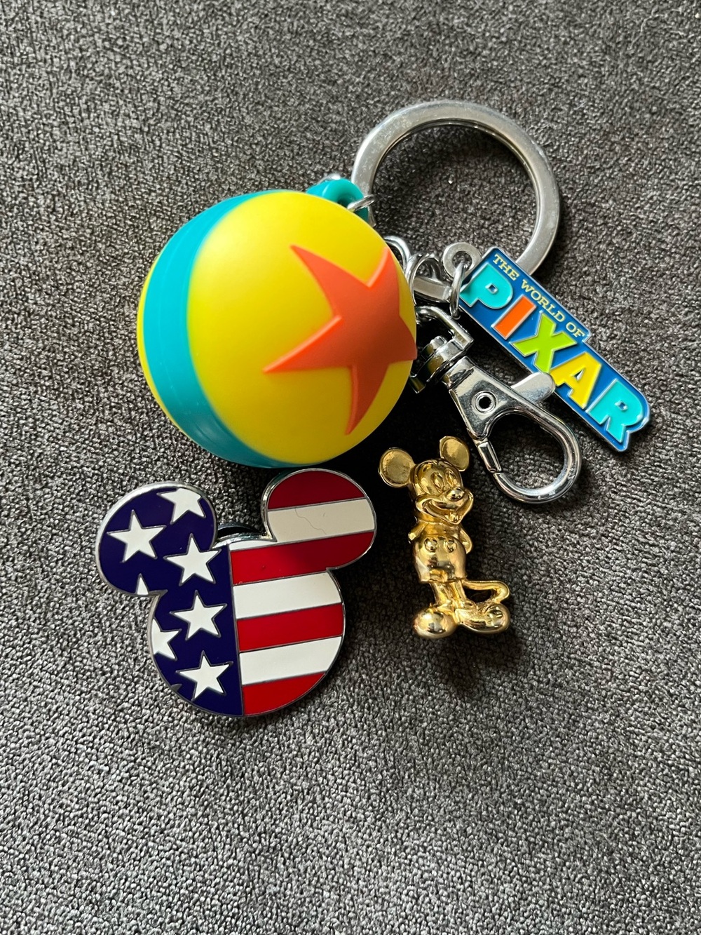 Disney lot 1 Mickey Mouse brooch, 1 Disney enamel pin, and keychain